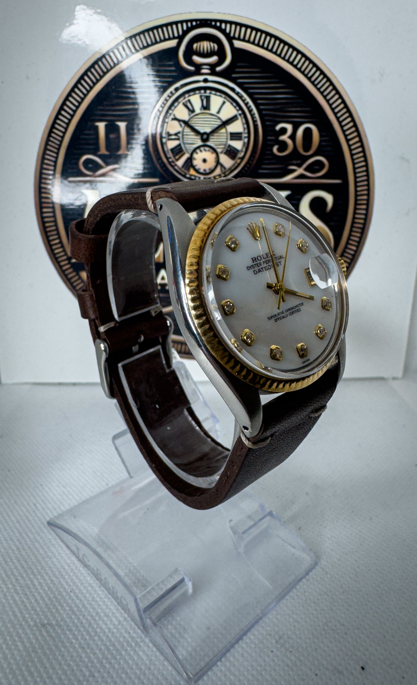 Rolex Datejust ref. 1601 acciaio e oro - orologio automatico - vintage uomo