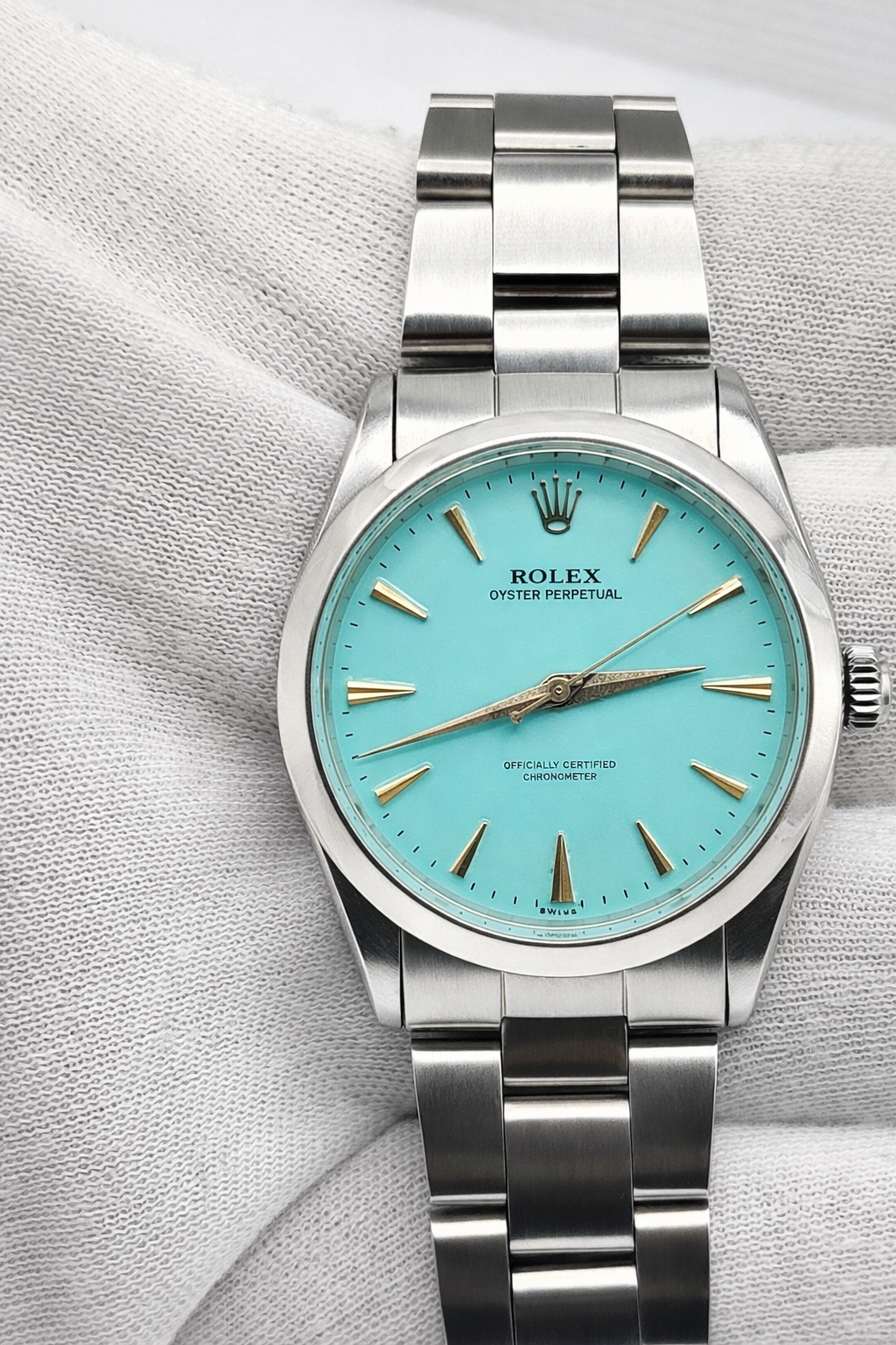 Rolex Oyster Perpetual Ref. 6569 – dial Tiffany  - garanzia - revisionato - vintage
