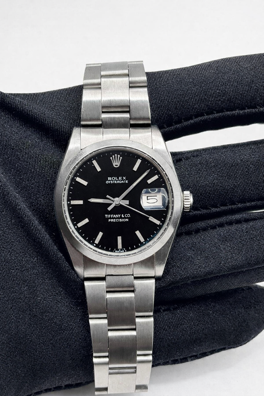 Rolex Oyster Precision Ref. 6694 dial nero Tiffany & Co - garanzia - revisionato