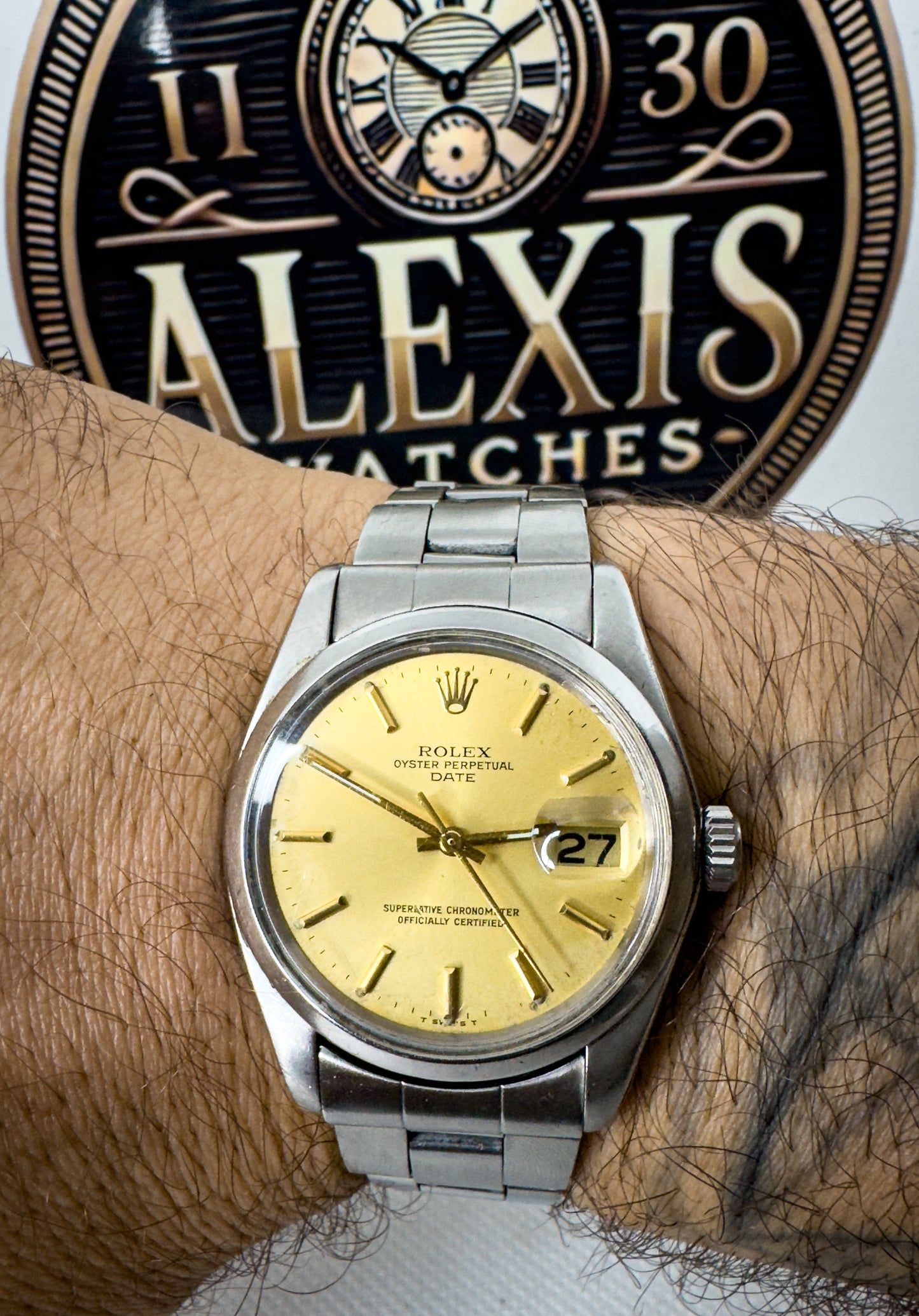 Rolex 1500 Oyster Perpetual Vintage Automatico - Dial Champagne - uomo