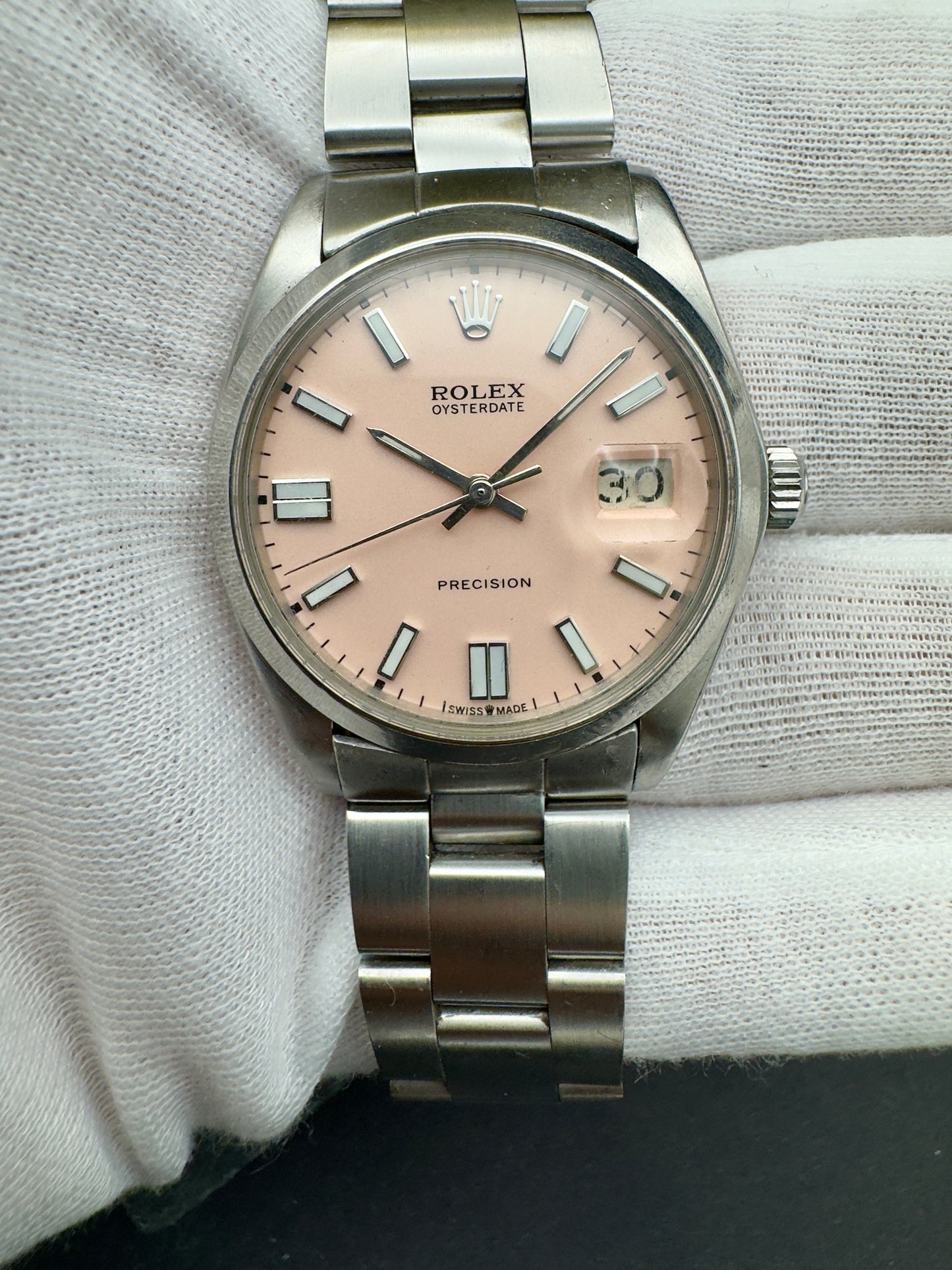 Rolex Oyster Precision Ref. 6694 dial rosa - dial silver - revisionato - garanzia