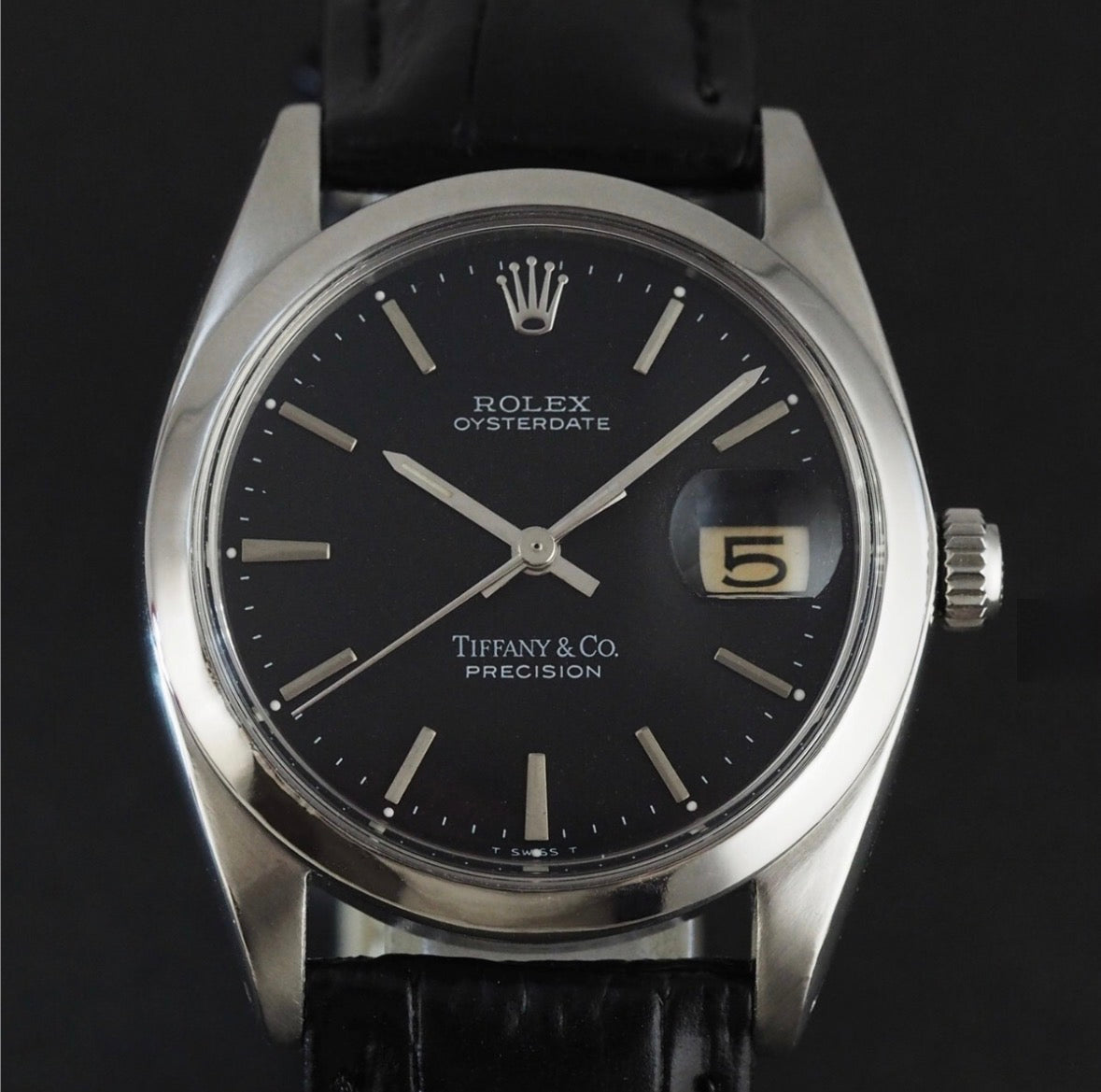 Rolex Oyster Precision Ref. 6694 dial nero Tiffany e co - garanzia - revisionato - vintage