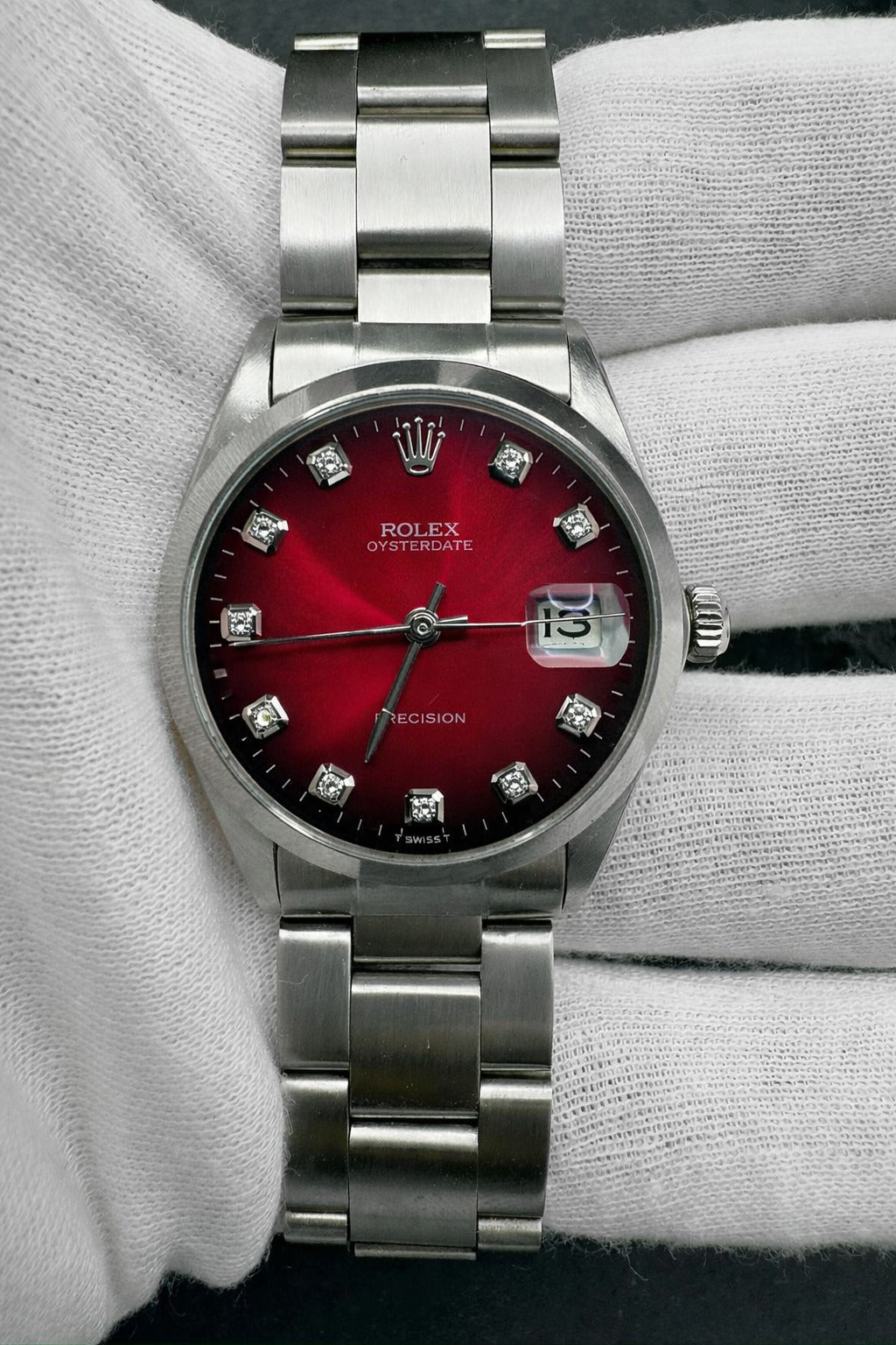 Rolex Oyster Precision Ref. 6694 - dial Bordeaux Sfumato - garanzia - revisionato