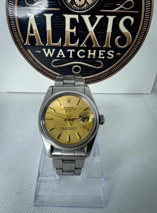 Rolex 1500 Oyster Perpetual Vintage Automatico - Dial Champagne - uomo