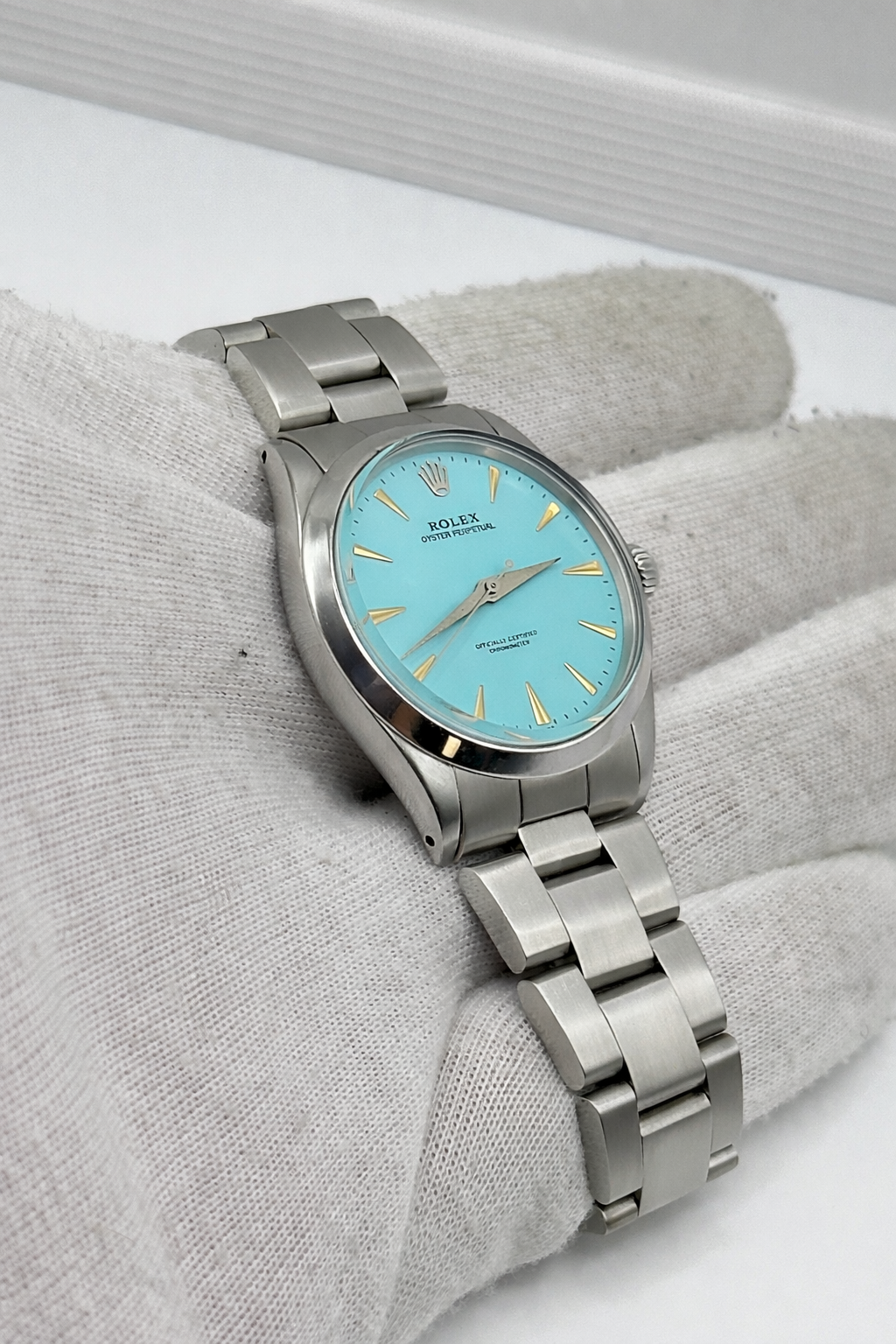 Rolex Oyster Perpetual Ref. 6569 – dial Tiffany  - garanzia - revisionato - vintage