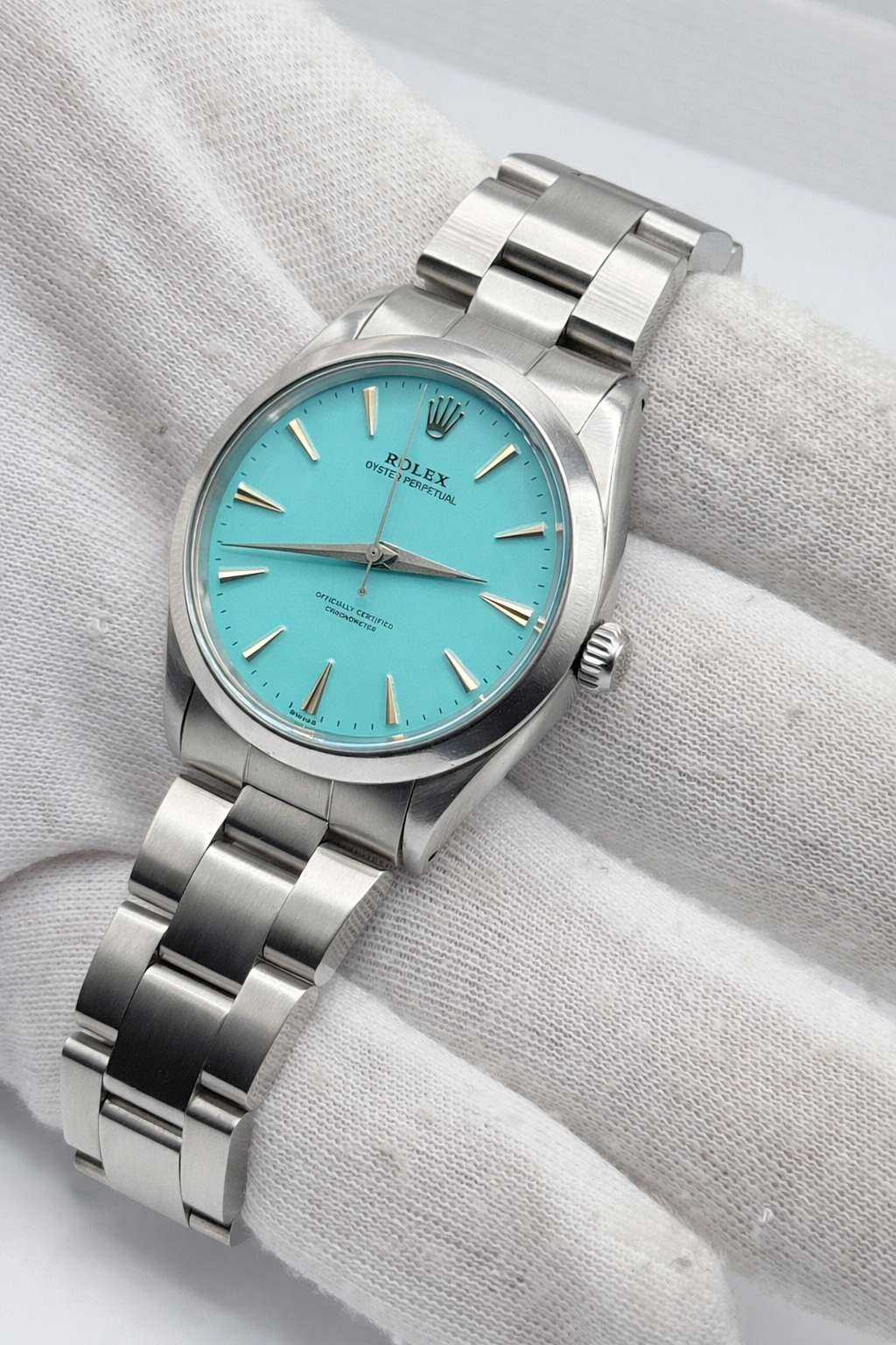 Rolex Oyster Perpetual Ref. 6569 – dial Tiffany  - garanzia - revisionato - vintage