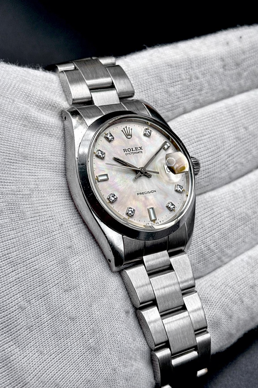 Rolex Oyster Precision ref. 6694 - dial madreperla bianco - garanzia - revisionato