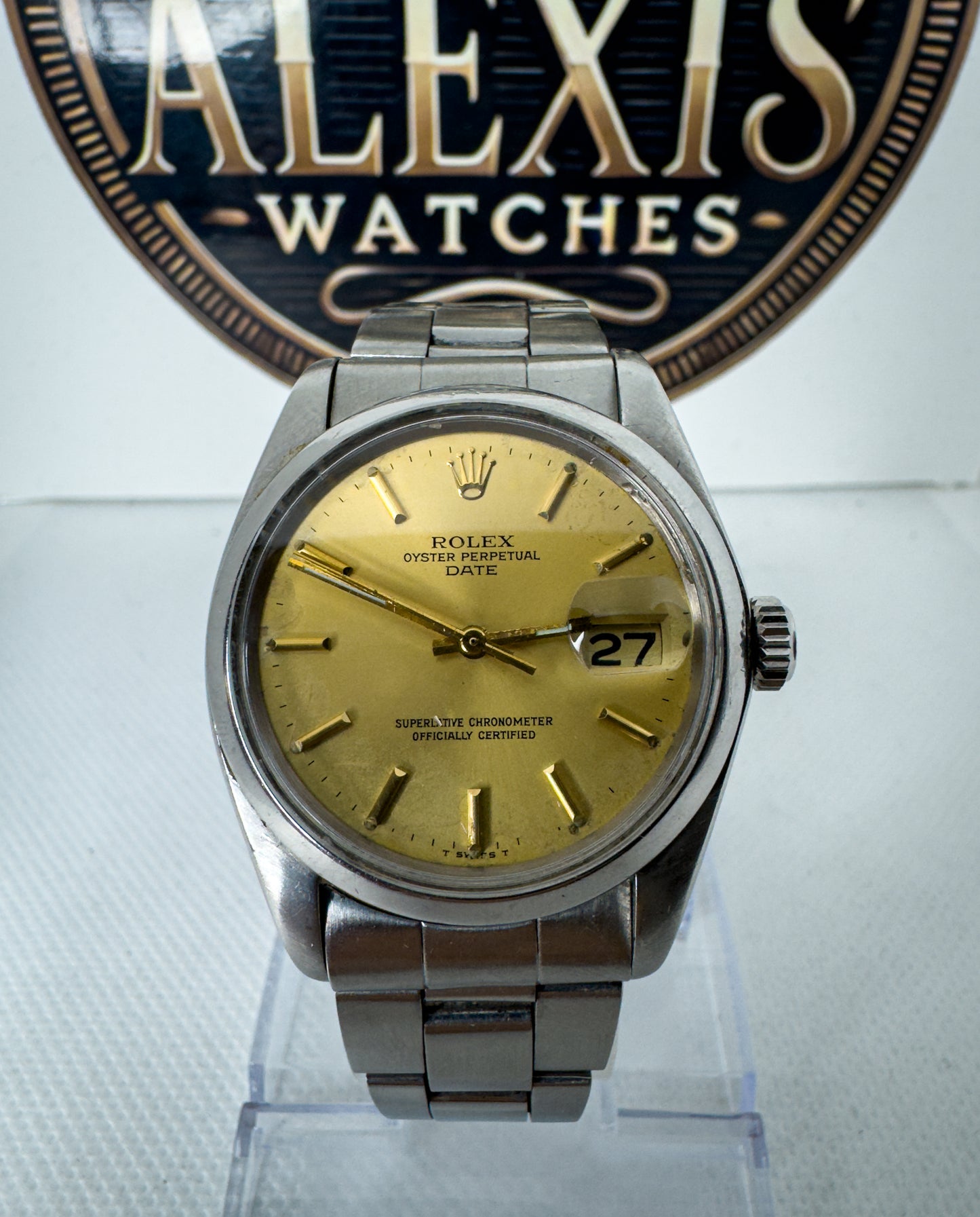 Rolex 1500 Oyster Perpetual Vintage Automatico - Dial Champagne - uomo