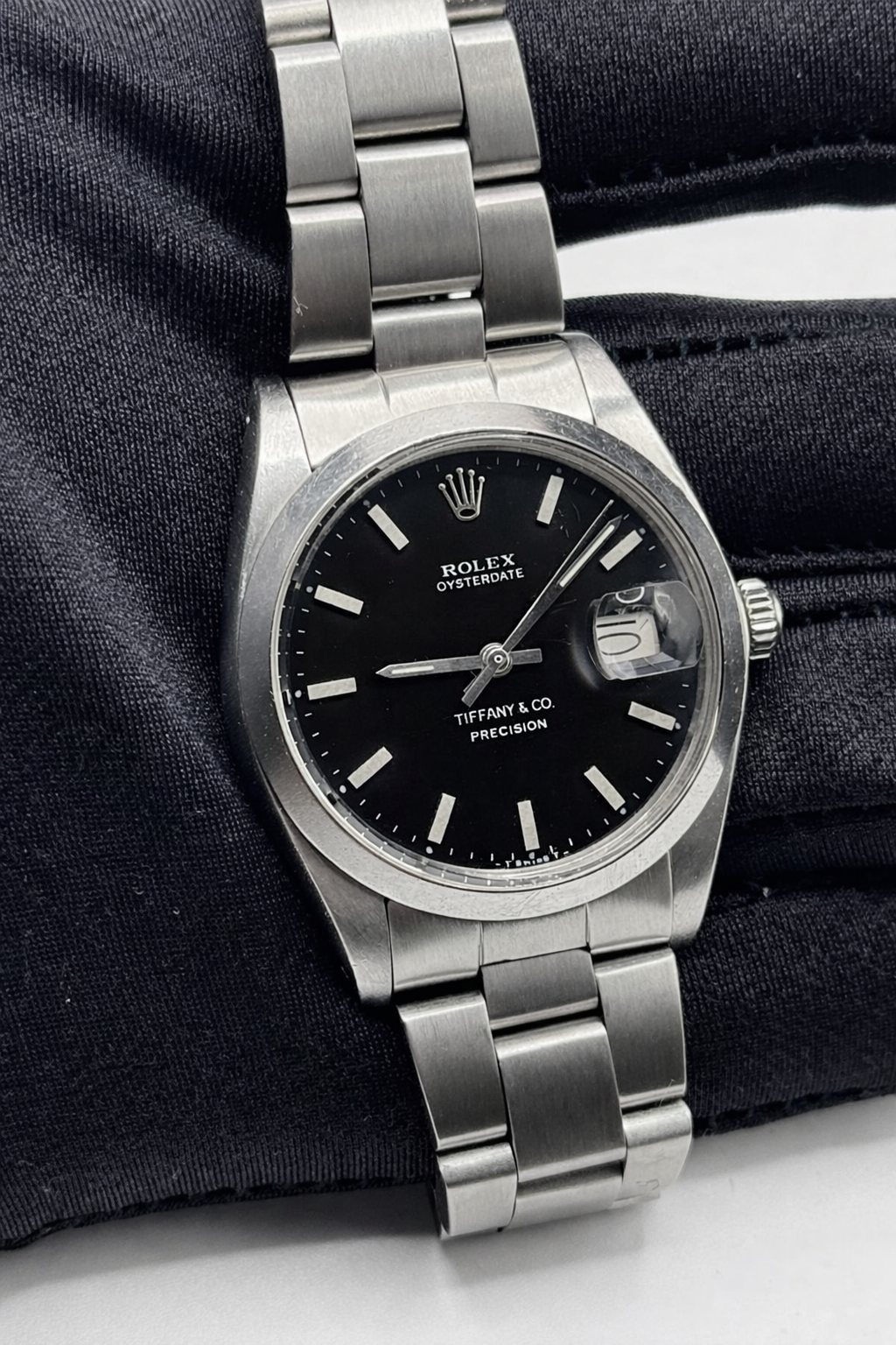 Rolex Oyster Precision Ref. 6694 dial nero Tiffany & Co - garanzia - revisionato
