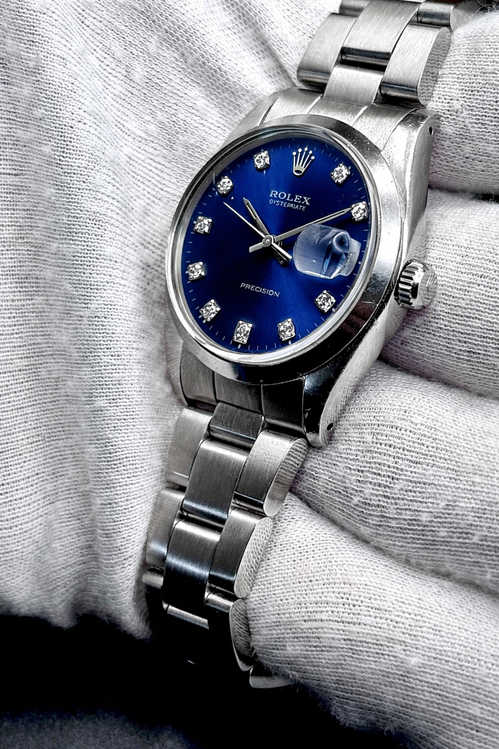 Rolex Oyster Precision ref. 6694 - dial blu elettrico sfumato - garanzia - revisionato