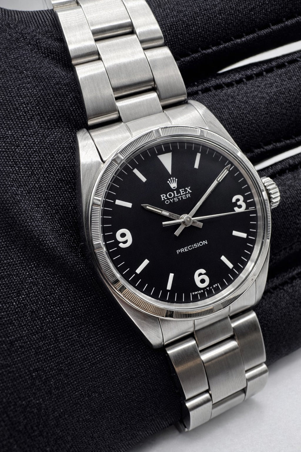 Rolex Oyster Precision Ref. 6422 – Quadrante style explorer nero – garanzia - revisionato