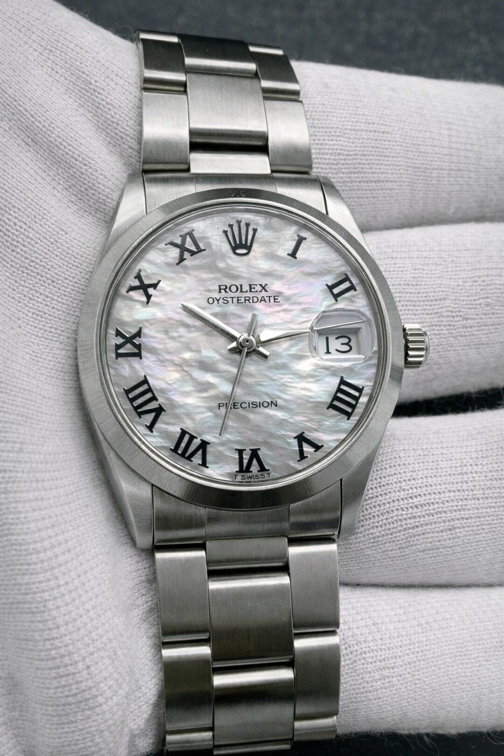 Rolex Oyster Precision Ref. 6694 - dial madreperla bianco numeri romani - garanzia - revisionato