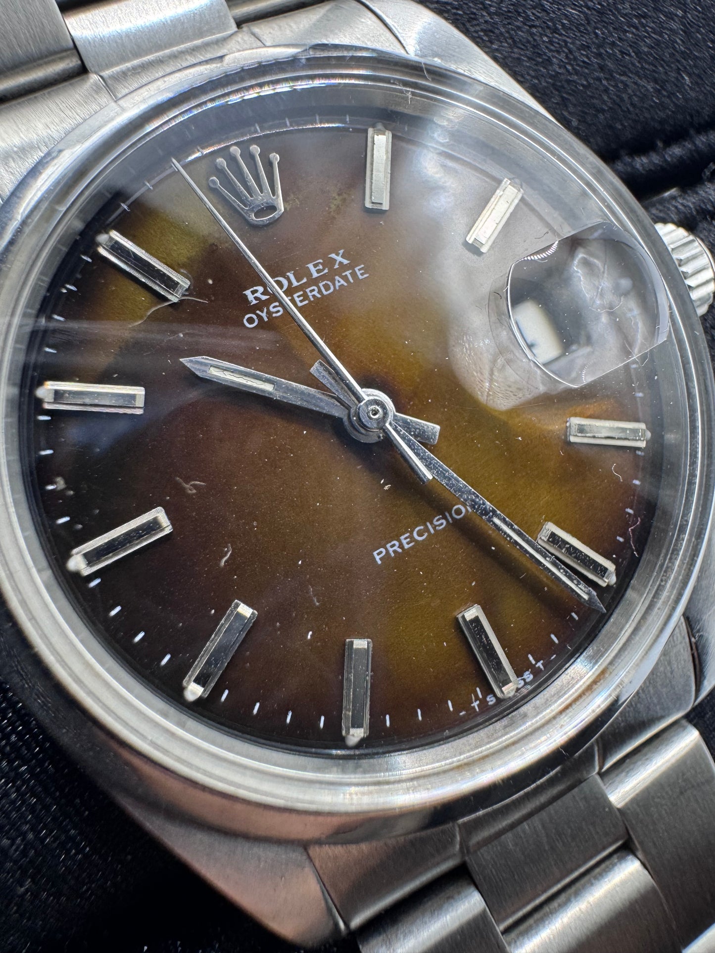 Rolex Oyster Precision Ref. 6694 dial tropical marrone - garanzia - revisionato