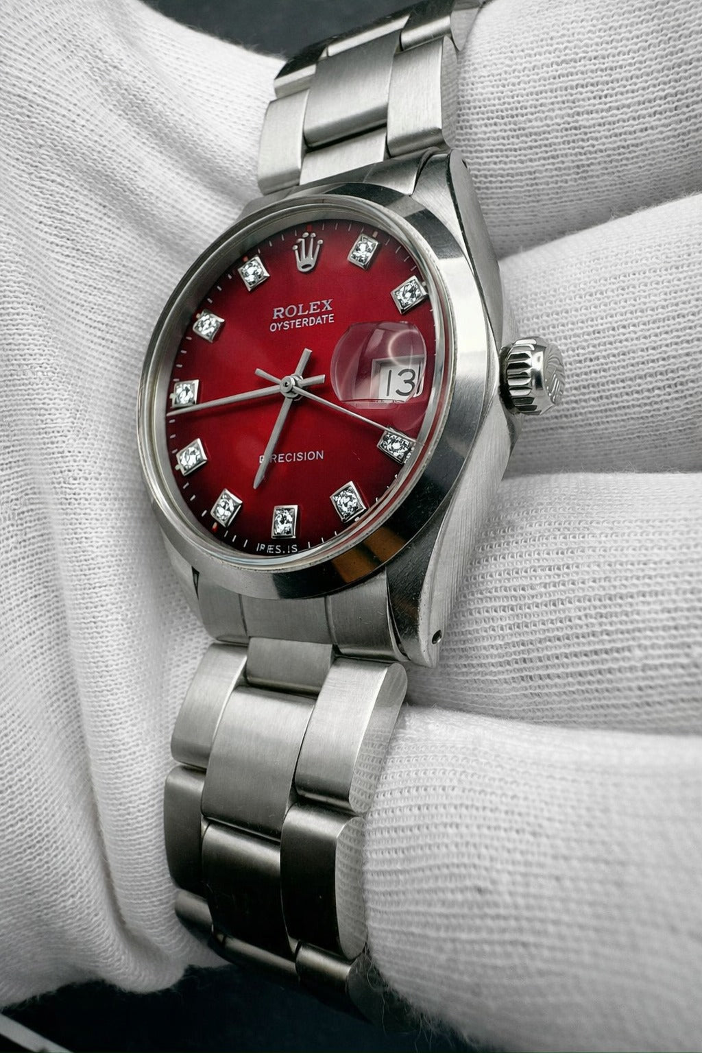Rolex Oyster Precision Ref. 6694 - dial Bordeaux Sfumato - garanzia - revisionato