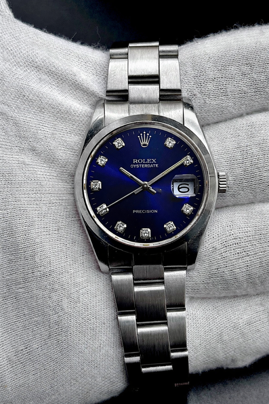 Rolex Oyster Precision ref. 6694 - dial blu elettrico sfumato - garanzia - revisionato