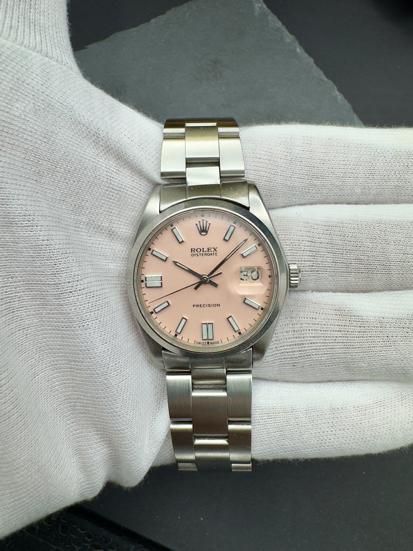 Rolex Oyster Precision Ref. 6694 dial rosa - dial silver - revisionato - garanzia