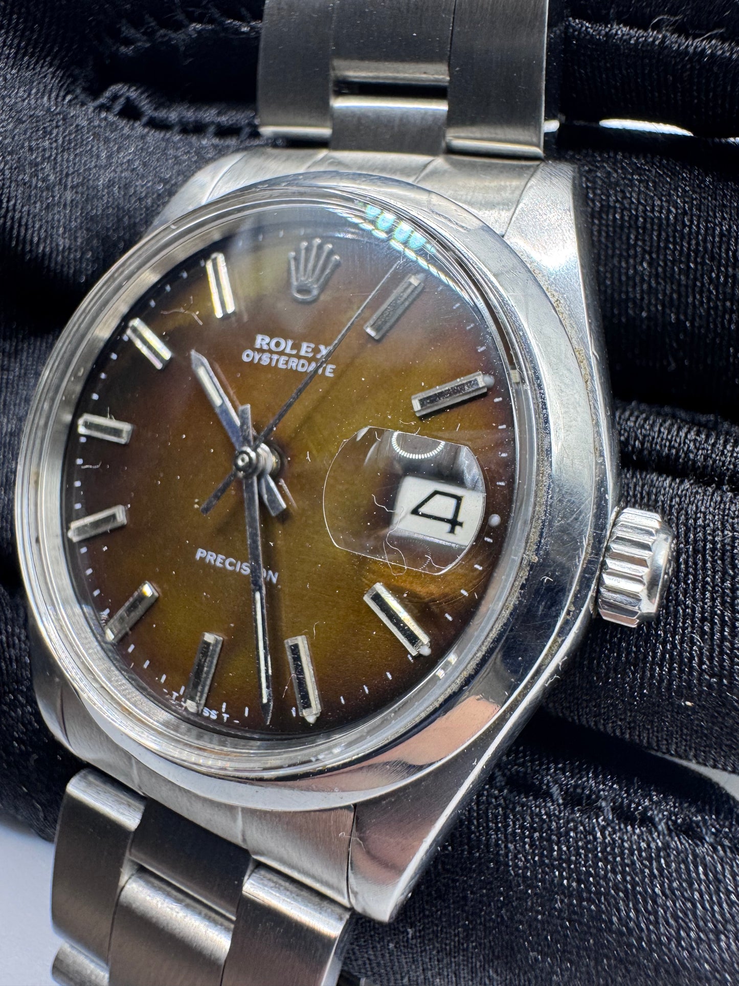 Rolex Oyster Precision Ref. 6694 dial tropical marrone - garanzia - revisionato
