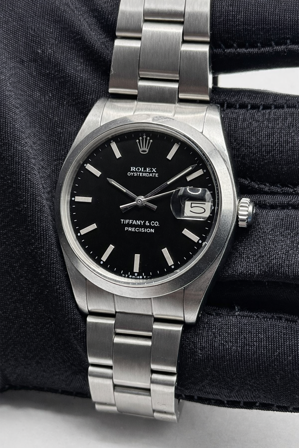 Rolex Oyster Precision Ref. 6694 dial nero Tiffany & Co - garanzia - revisionato