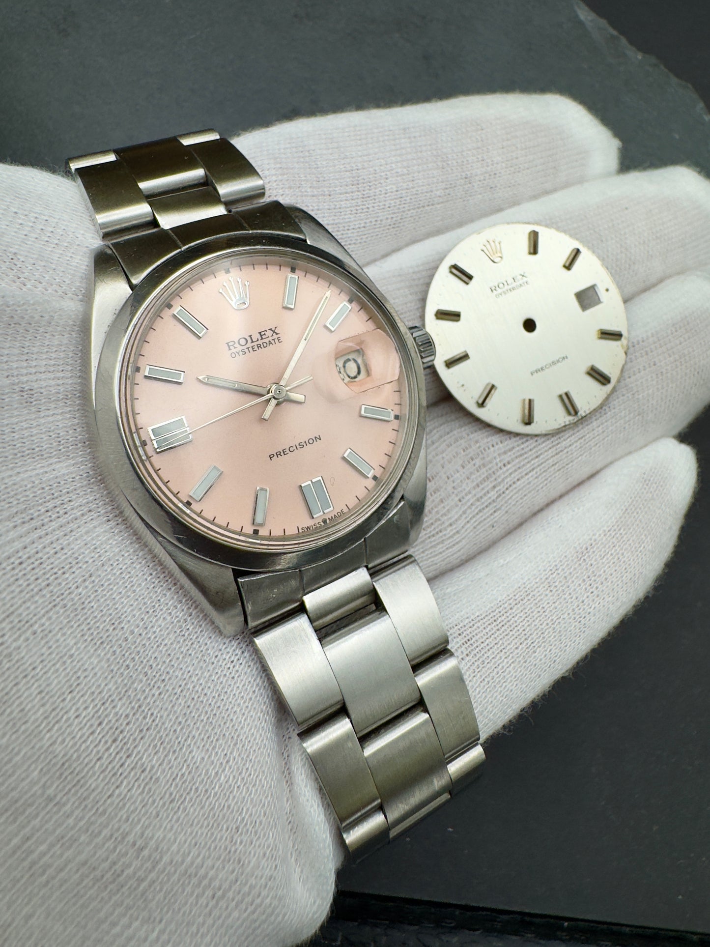 Rolex Oyster Precision Ref. 6694 dial rosa - dial silver - revisionato - garanzia