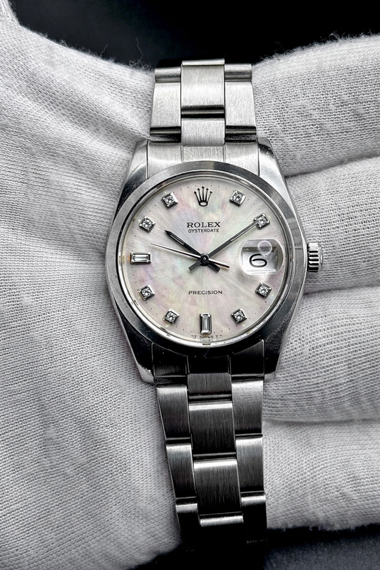 Rolex Oyster Precision ref. 6694 - dial madreperla bianco - garanzia - revisionato