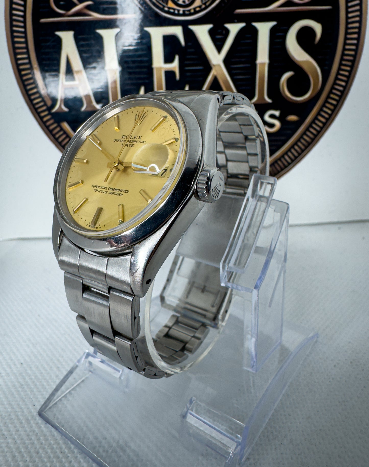 Rolex 1500 Oyster Perpetual Vintage Automatico - Dial Champagne - uomo