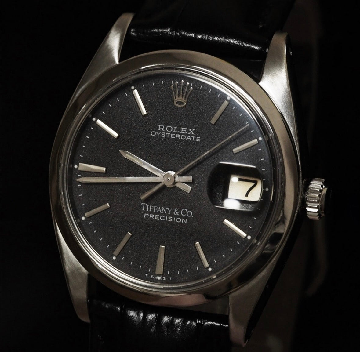 Rolex Oyster Precision Ref. 6694 dial nero Tiffany e co - garanzia - revisionato - vintage