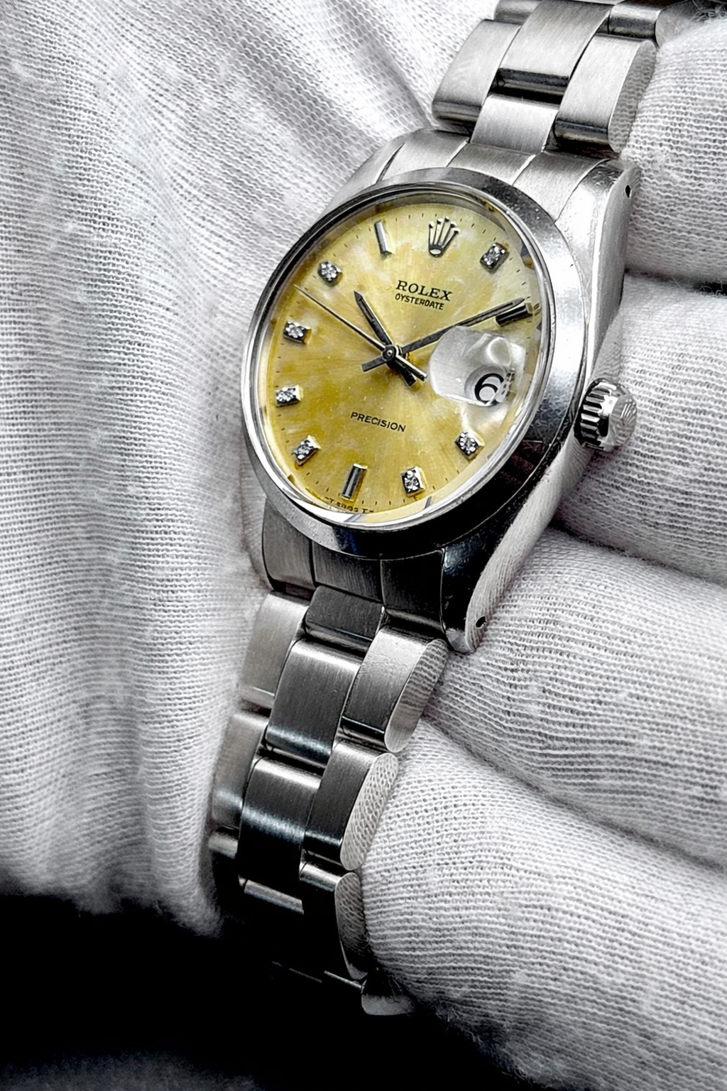 Rolex Oyster Precision ref. 6694 - dial champagne madreperla - garanzia - revisionato