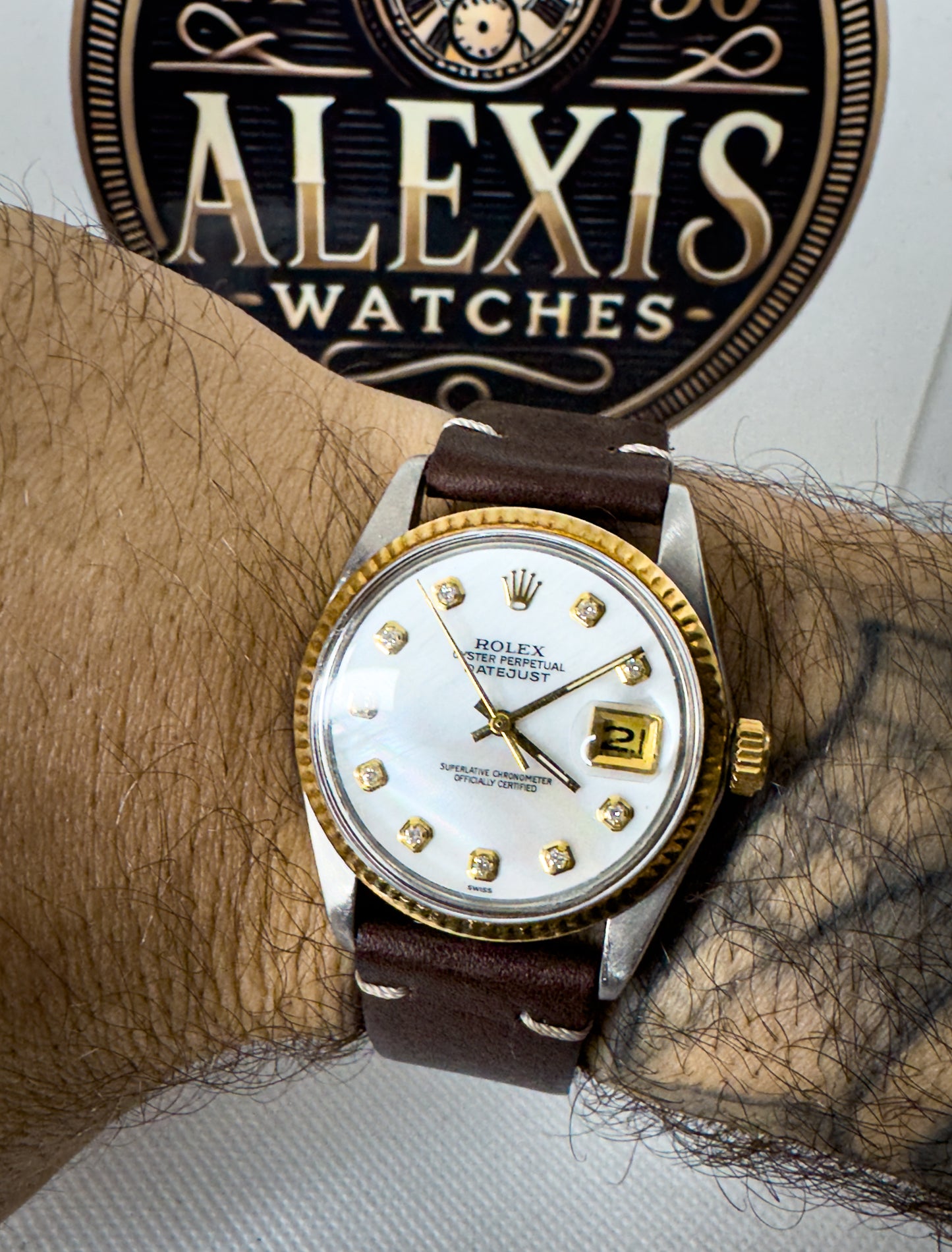 Rolex Datejust ref. 1601 acciaio e oro - orologio automatico - vintage uomo