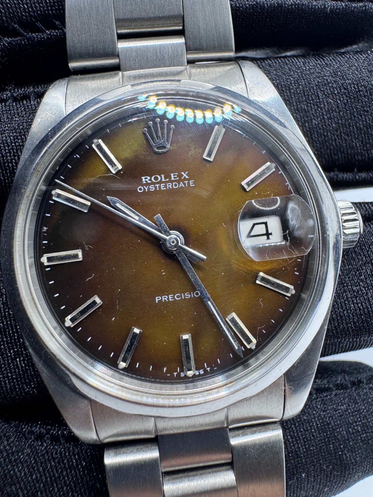 Rolex Oyster Precision Ref. 6694 dial tropical marrone - garanzia - revisionato