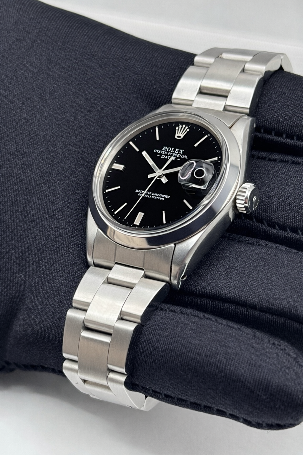 Rolex Oyster Perpetual Ref. 1500 - dial nero - garanzia - revisionato