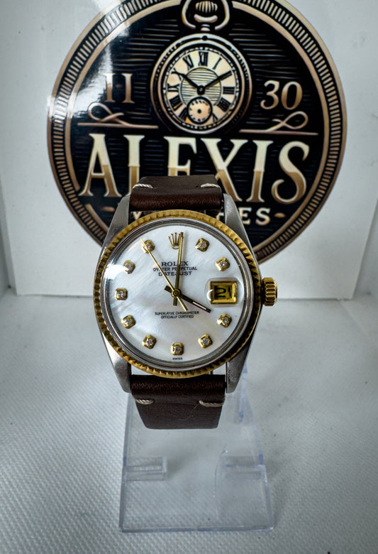 Rolex Datejust ref. 1601 acciaio e oro - orologio automatico - vintage uomo