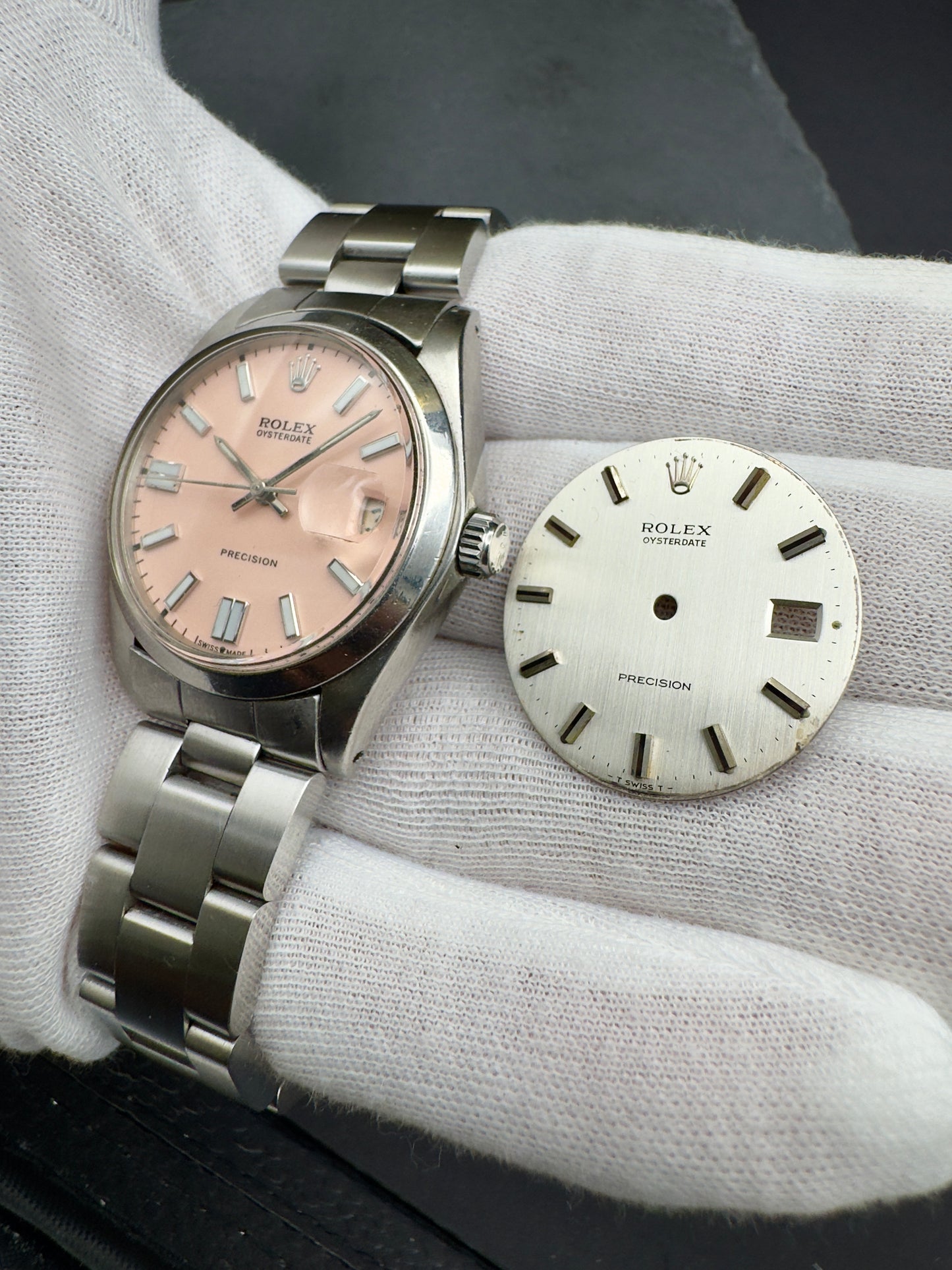 Rolex Oyster Precision Ref. 6694 dial rosa - dial silver - revisionato - garanzia