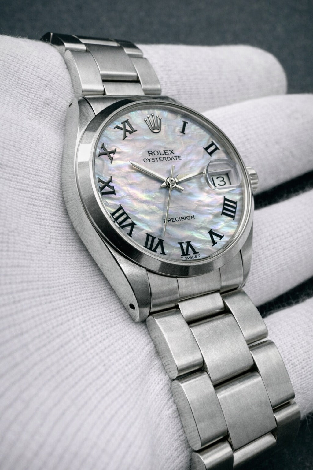 Rolex Oyster Precision Ref. 6694 - dial madreperla bianco numeri romani - garanzia - revisionato
