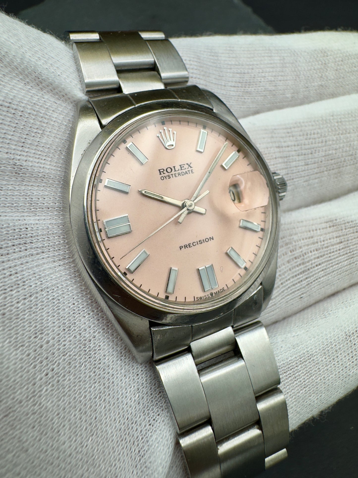 Rolex Oyster Precision Ref. 6694 dial rosa - dial silver - revisionato - garanzia