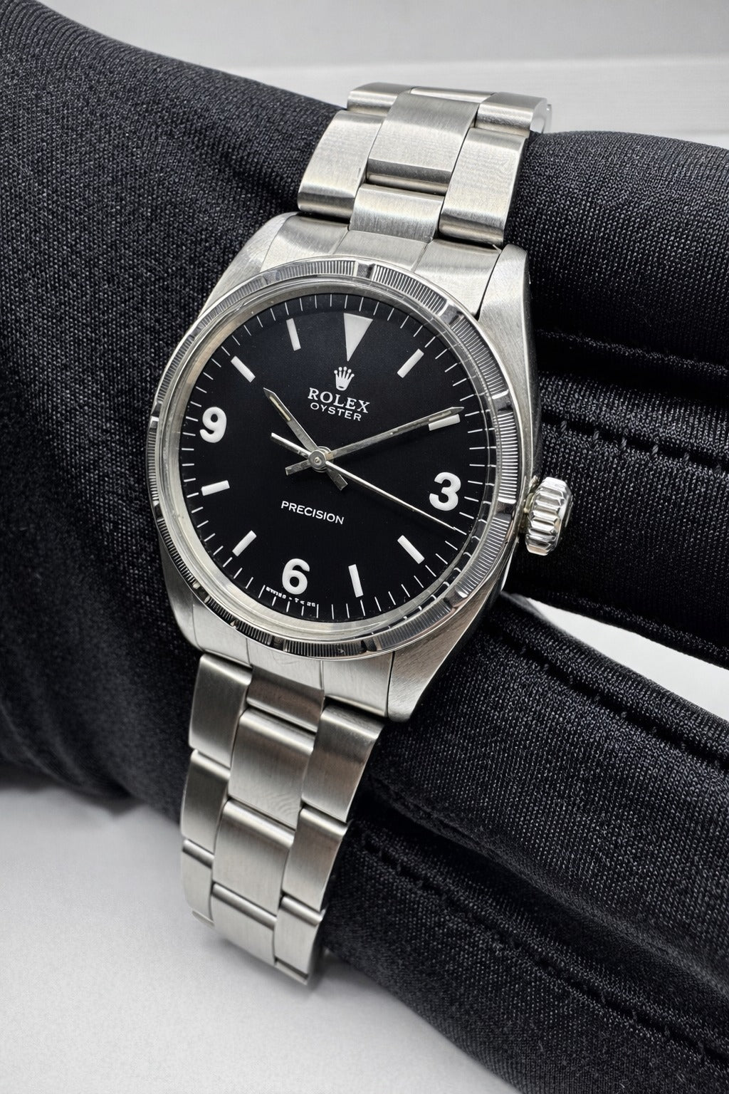 Rolex Oyster Precision Ref. 6422 – Quadrante style explorer nero – garanzia - revisionato