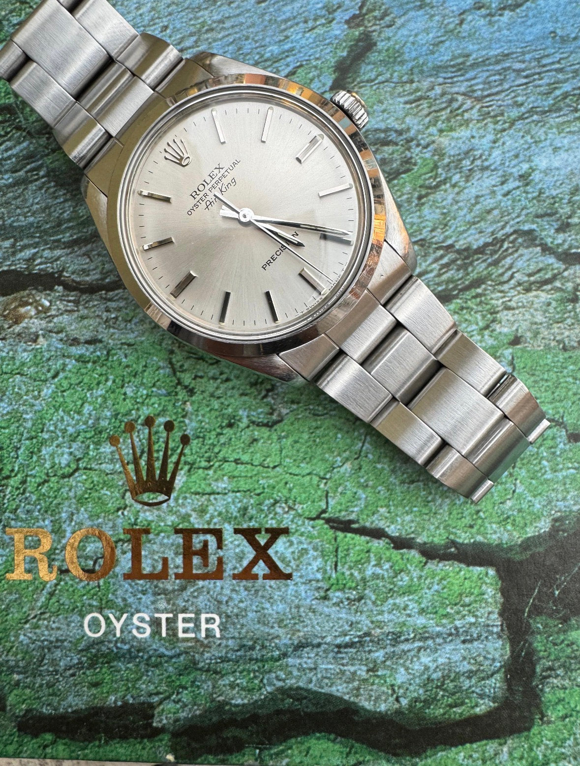 Rolex Air King Ref. 5500 quadrante argentato - revisionato - garanzia - vintage