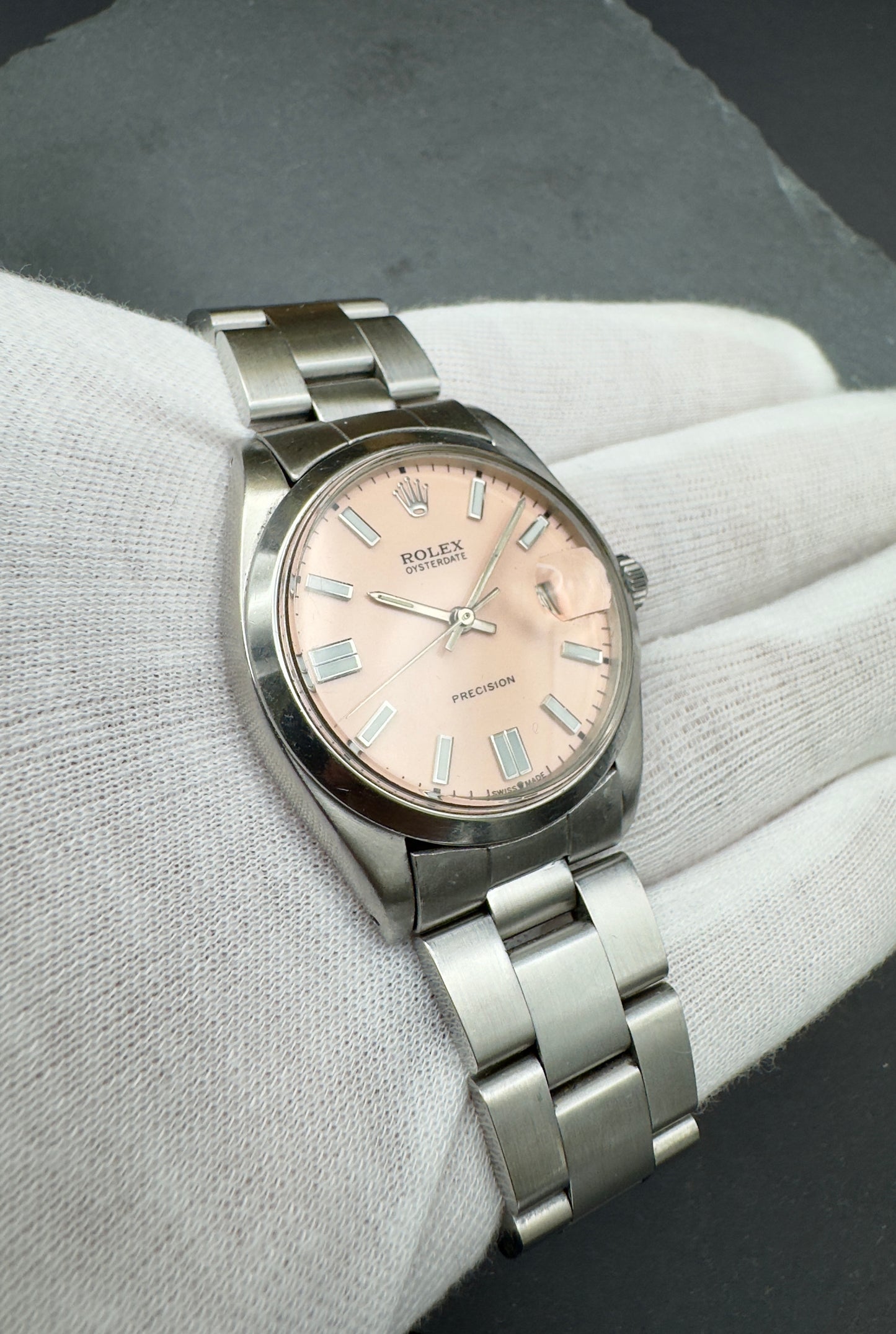 Rolex Oyster Precision Ref. 6694 dial rosa - dial silver - revisionato - garanzia