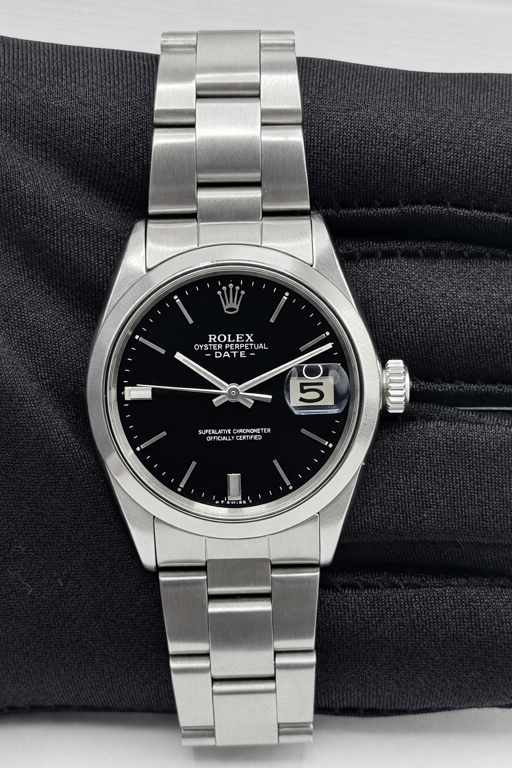 Rolex Oyster Perpetual Ref. 1500 - dial nero - garanzia - revisionato