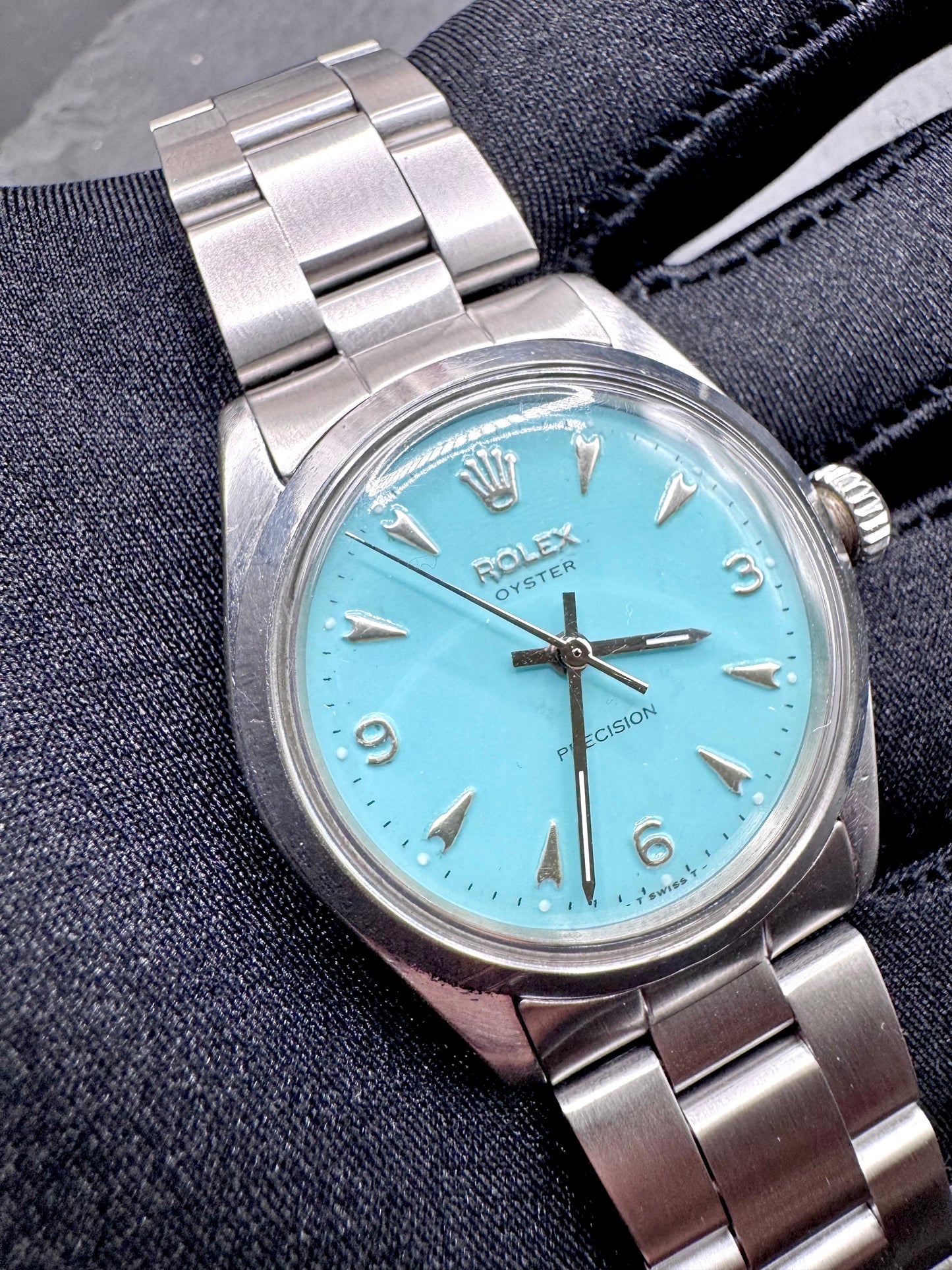 Rolex Oyster Precision Ref. 6282 dial Tiffany - garanzia negozio - revisionato