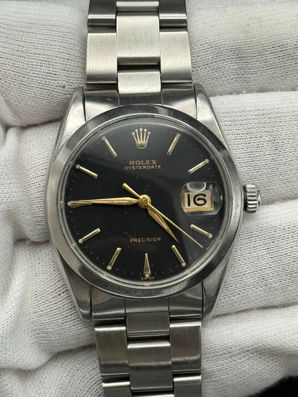 Rolex Oysterdate Precision Ref. 6694 dial nero – Garanzia - Revisione