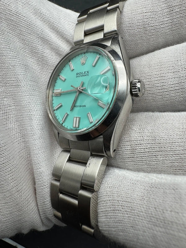 Rolex Oyster Precision Ref. 6094 dial Tiffany - doppio quadrante - garanzia - revisionato